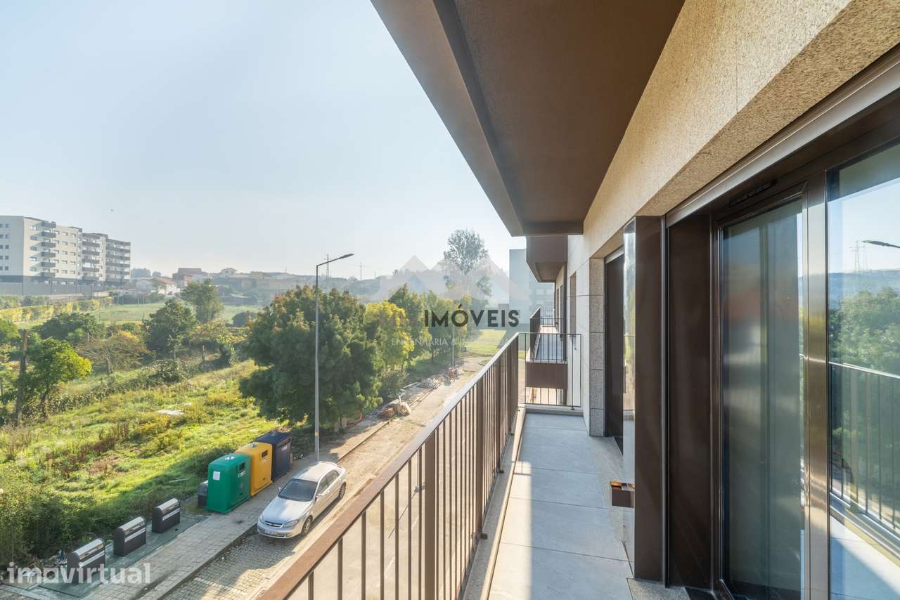 Apartamento T2 | NOVO | São Romão Coronado - Trofa | Comboio | Varanda - Grande imagem: 2/60