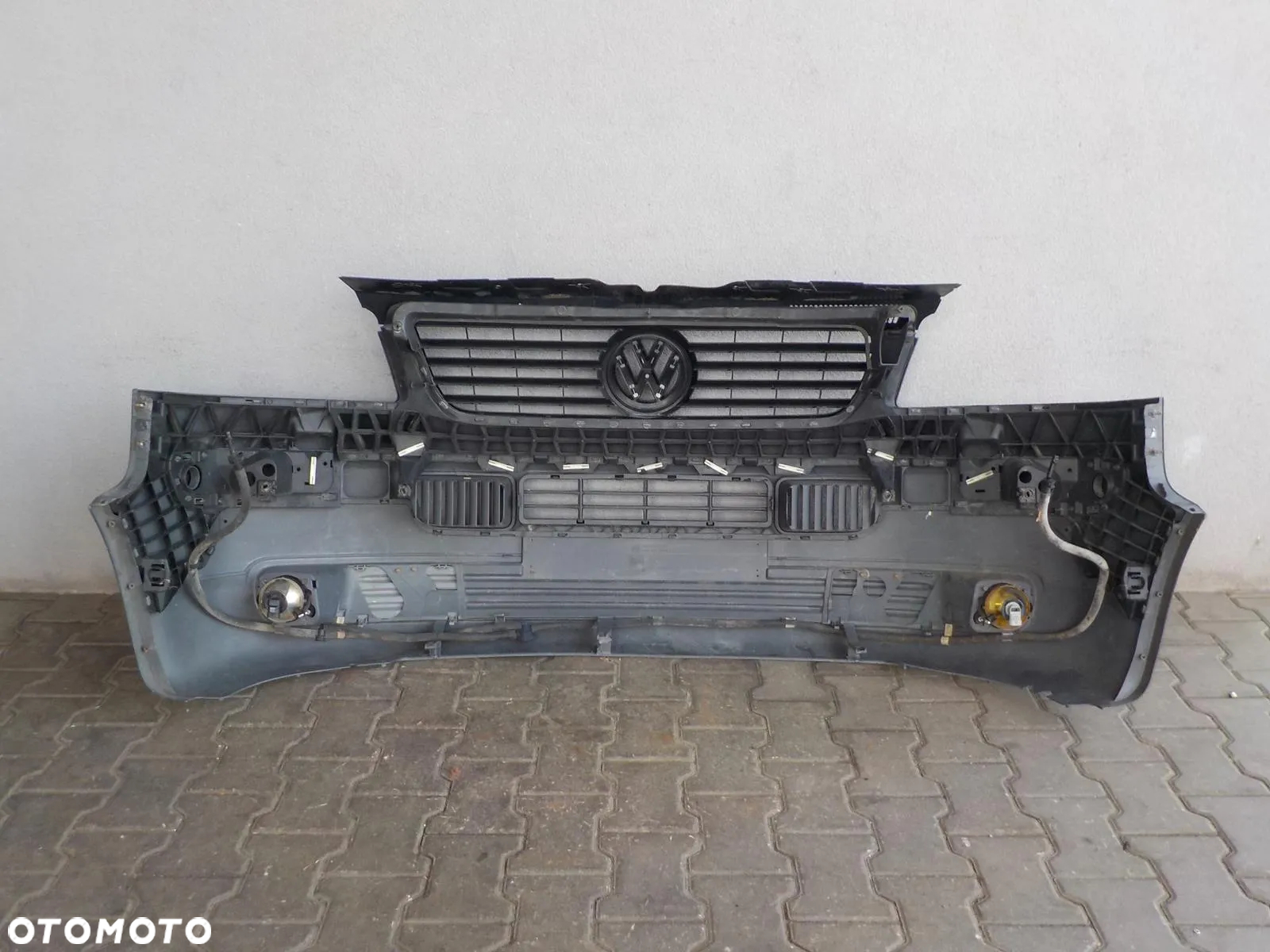 VW T5 03- ZDERZAK PRZÓD PRZEDNI Z HALOGENAMI - 4