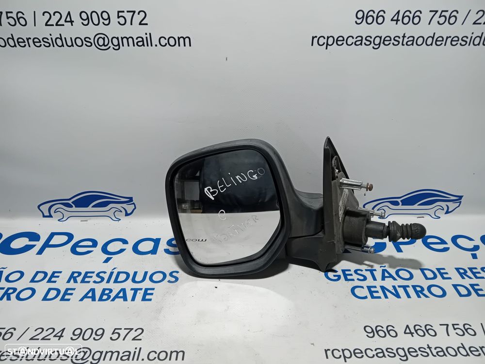 .Espelho Retrovisor Lateral Esquerdo Citroen Berlingo Peugeot Partner 1 Fase 1 Manual Original - 2