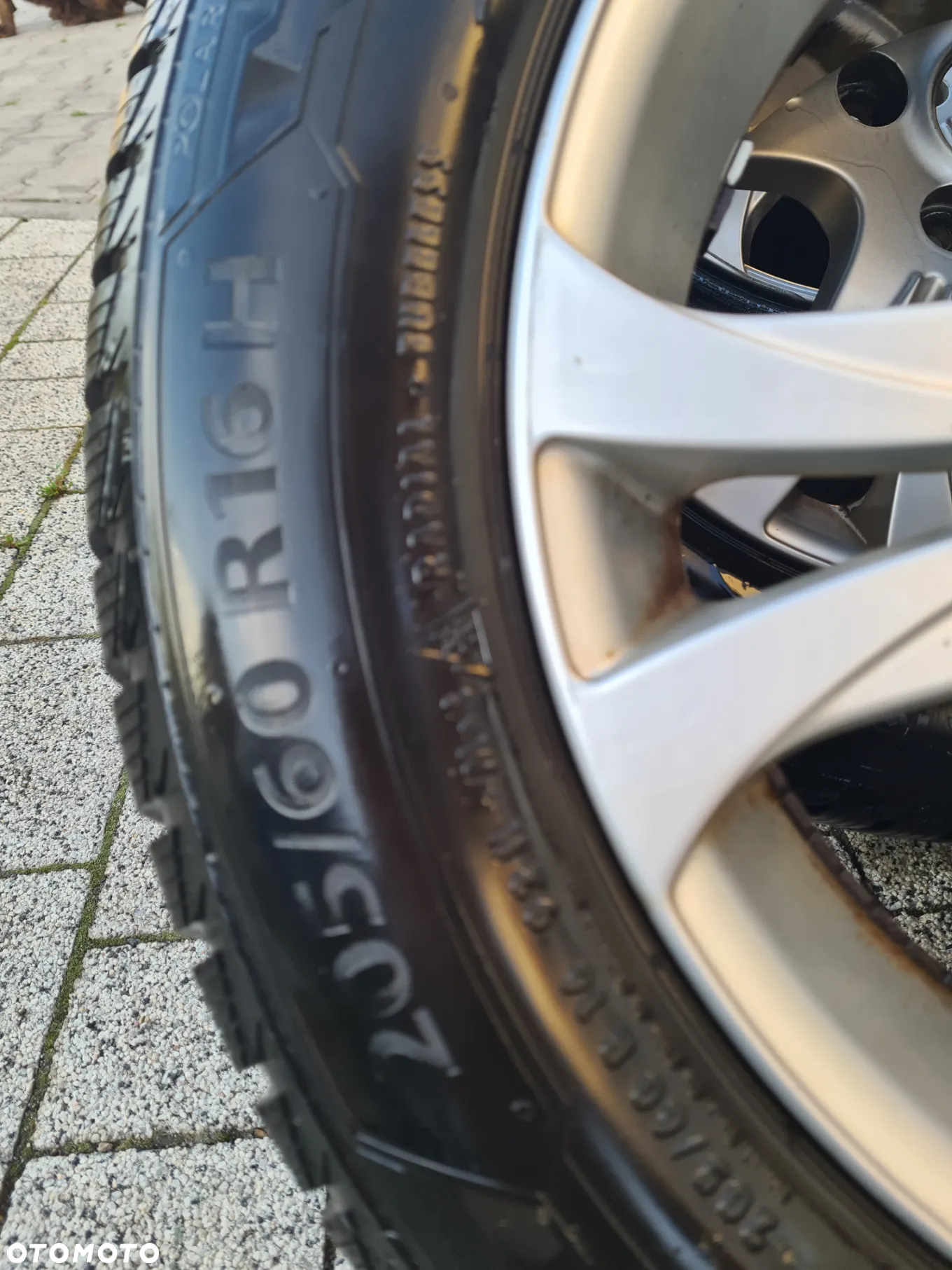 4 felgi aluminiowe ALU r16" cali 6,5jx16 et55 rozstaw 5x114,3 Mazda 6 GH opony ZIMA Barum 205/60r16 koła - 4