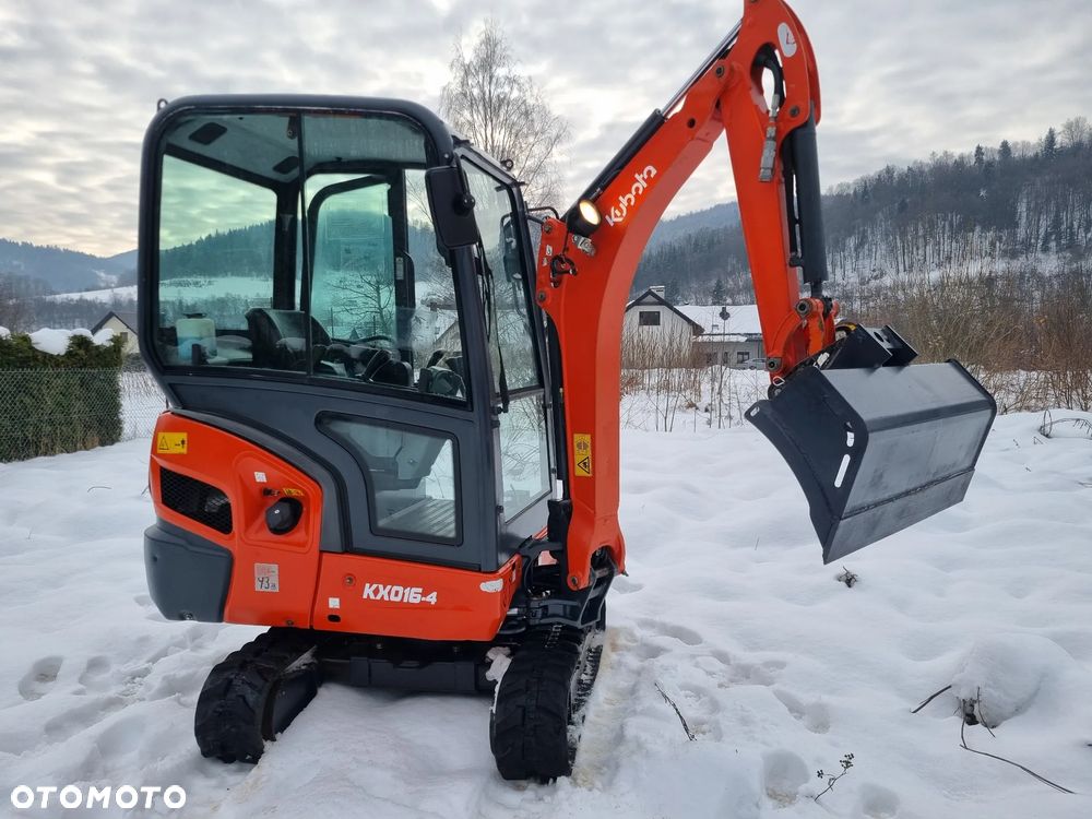 Kubota KX016-4 Koparka Gąsienicowa 2 tony. DEKRA aktualna do 2026r. Rozsuwane Hydr. podwozie! Sprowadzona z Norwegii! Zero luzów i wycieków. Maszyna jak Nowa z Salonu! 2017rok. Pełna Dokumentacja. Gąsienice bez zużycia! Łyżka Skarpowa Nowa! Szybkozłącze! Okazja Tanio! Dodatkowa Linia Hydr. na młot i wiertnice - 14