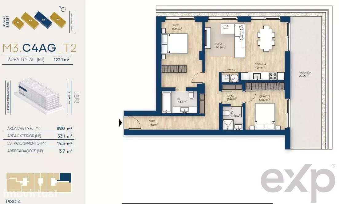 Apartamento T2 | Canidelo, V.N.Gaia - Grande imagem: 2/39