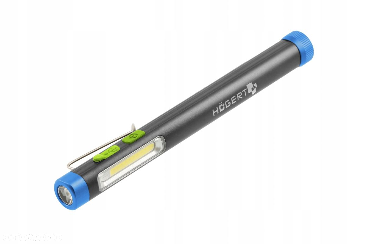 HOGERT AKUMULATOROWA LATARKA INSPEKCYJNA Z FUNKCJĄ UV 300lm USB HT1E403 - 2