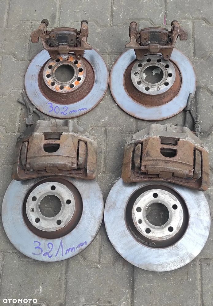 SWAP HAMULCÓW HAMULCE PRZEDNIE TYLNE AUDI A6 C6 321 302mm. 2.7TDI 3.0TDI 3.2FSI - 3