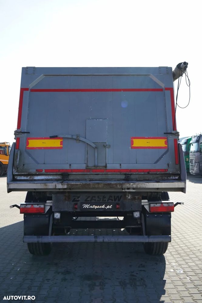 Zaslaw BASCUNĂ ALUMINIU / 35 m³ / 2x AXE RIDICATIVE / AXE SAF - 13