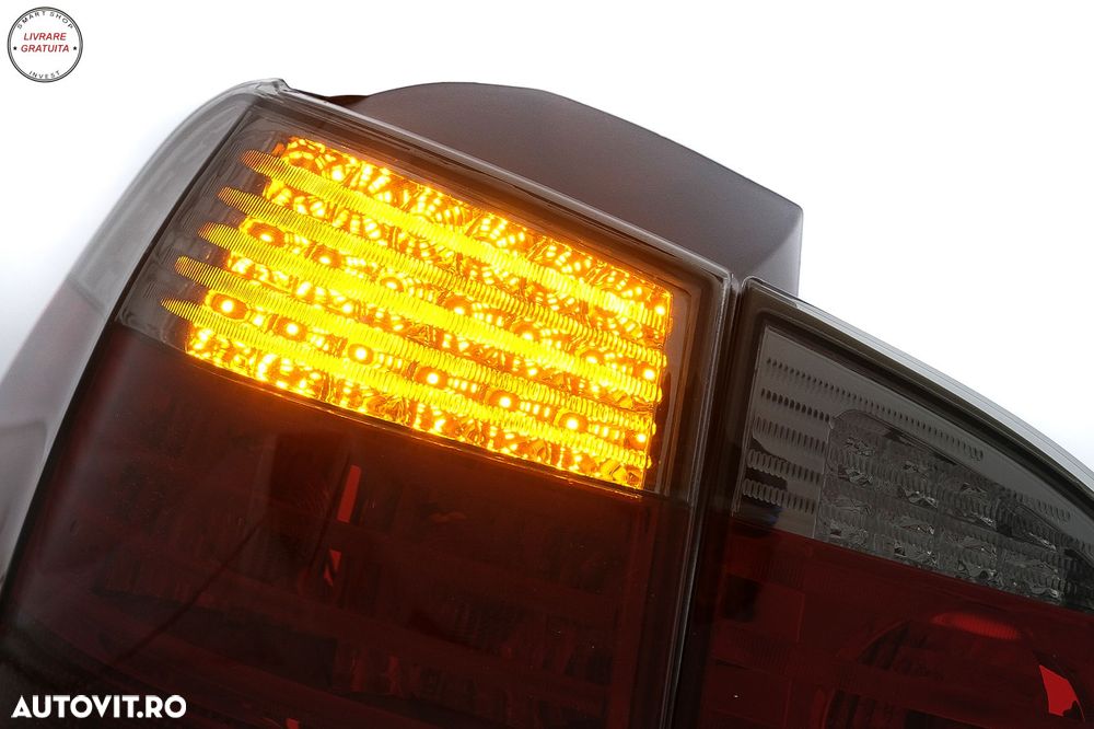 Stopuri LED BMW Seria 5 E61 Touring (2004-03.2007) Rosu Fumuriu- livrare gratuita - 7