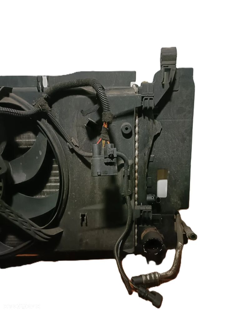 OPEL CORSA D 06-14 r. 1,4 B chłodnica wody + klimatyzacji +  wentylator KOMPLET CHŁODNIC+ - 7