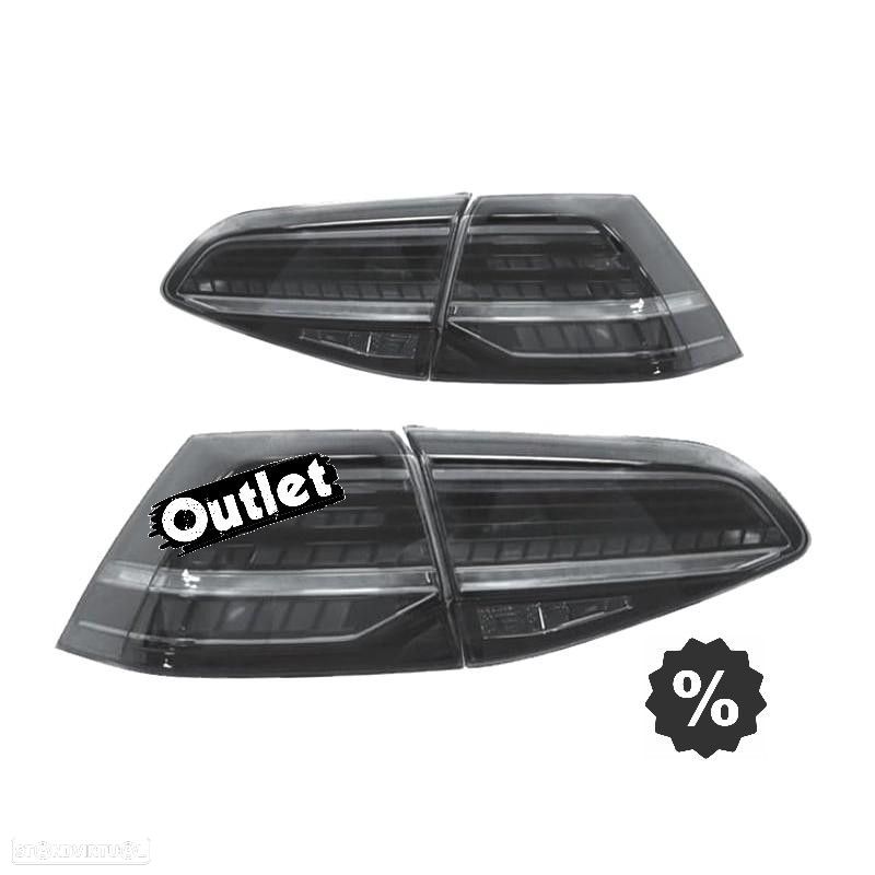 R017682C1 FAROLINS LED VOLKSWAGEN VW GOLF 7 7.5 12-20 INDICADORES DINÂMICOS FUMA - 1