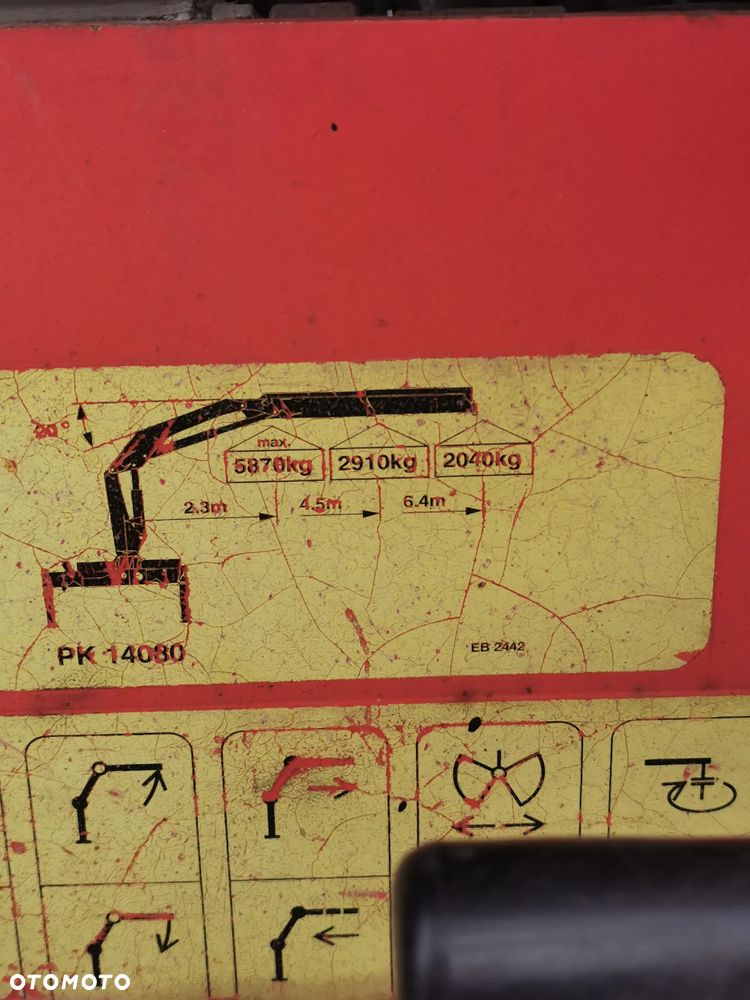 Scania 94C 260 HDS Palfinger + chwytak palet - 8