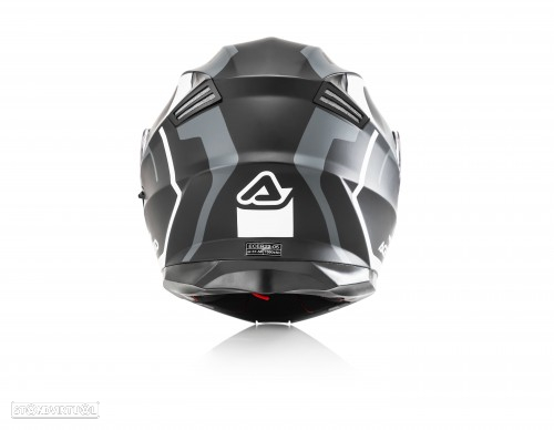 capacete modular acerbis flip up preto - cinza - 5