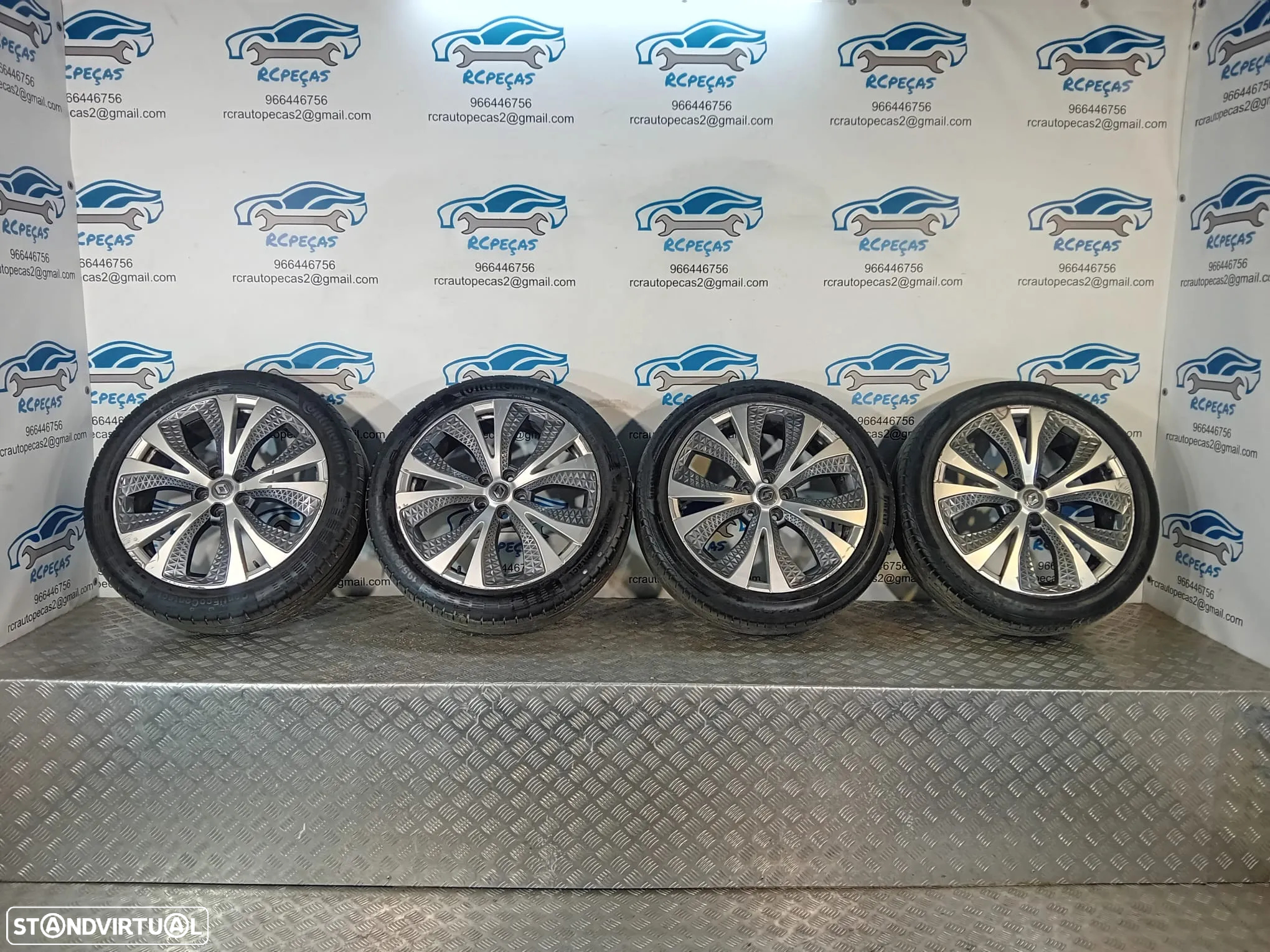 .Conjunto Jantes 20 Originais Renault Grand Scenic IV 4 6.5J ET33 5x114.3 - 4