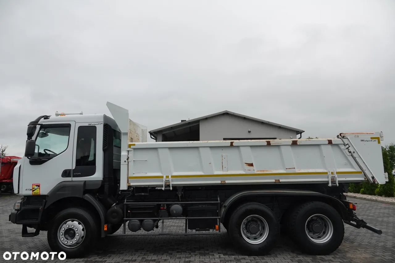 Renault KERAX 410 / 6x4 / WYWROTKA 3- STRONNA  / 2X  HYDROBURTA / HYDROKLAPA / BORDMATIC / MANUAL / SPROWADZONA - 15
