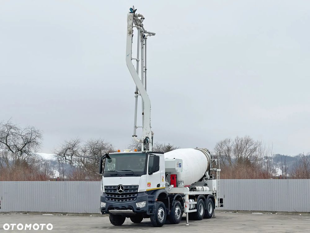 Mercedes-Benz AROCS 3743 * POMPA DO BETONU 25 m + PILOT * STAN BDB / 8x4 - 4