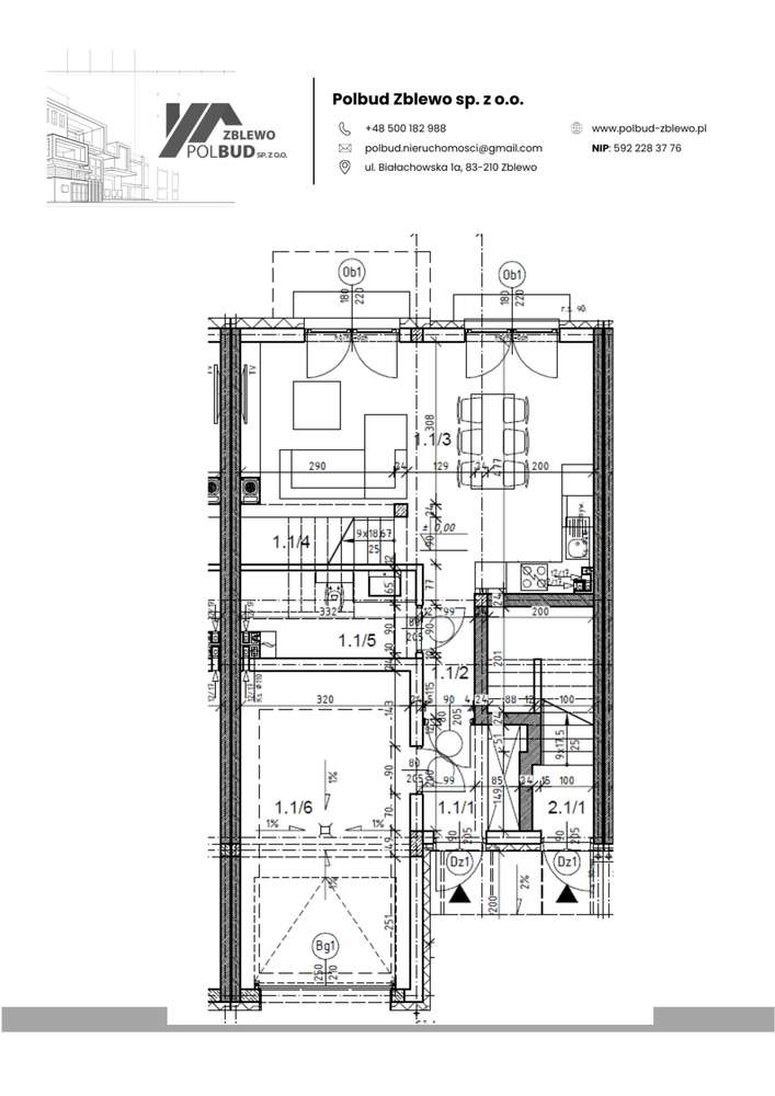Dom jednorodzinny,zab. szeregowa, 108m² Starogard Gdański, ul.Wiosenna - Pełny obrazek: 3/4