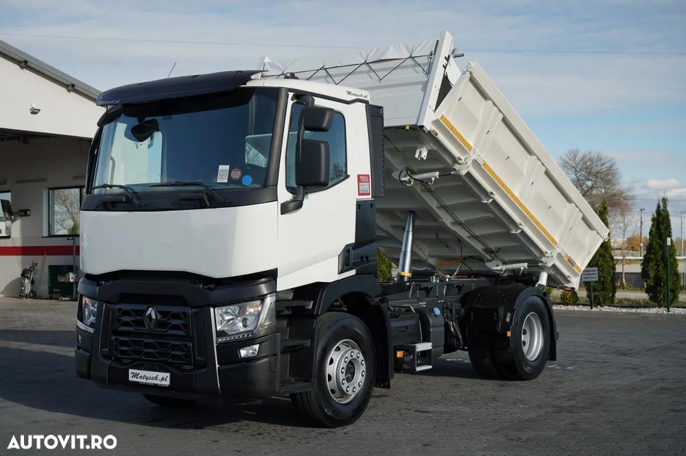 Renault C 440 / 4X2 / BASCULATOR DUBLU / HYDROBORDER / RETARDER / 13 LITRI - 1