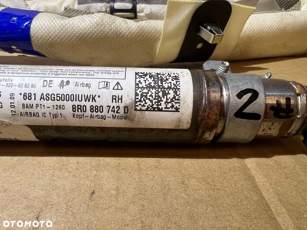 AUDI Q5 8R KURTYNA POWIETRZNA PRAWA AIRBAG 8R0880742D - 7