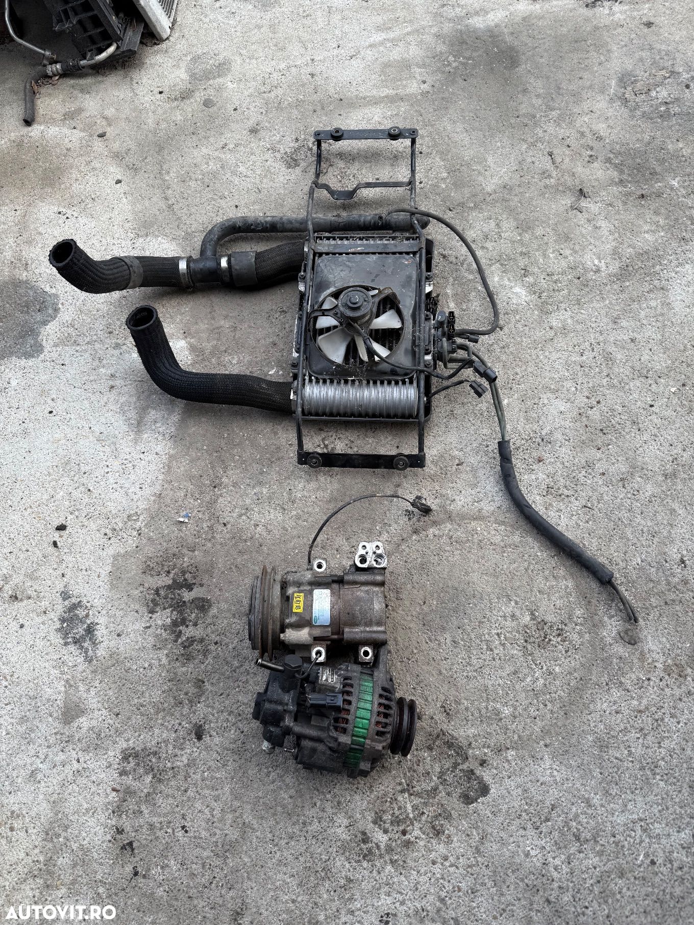 Alternator generator dinam cu pompa de vacuum vacum Hyundai Galloper Galoper 25 TD 2003 compresor clima ac radiator intercooler cu gmc sonde și electrvlave - 1