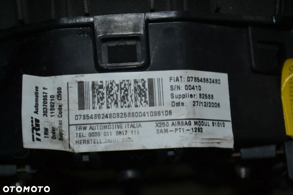 FIAT DUCATO PODUSZKA POWIETRZNA AIRBAG KIEROWCY 07854862480 - 3