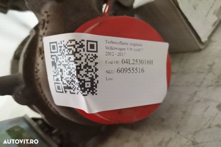 Turbosuflanta originala Volkswagen VW  Golf  7 [2012 - 2017] - 8