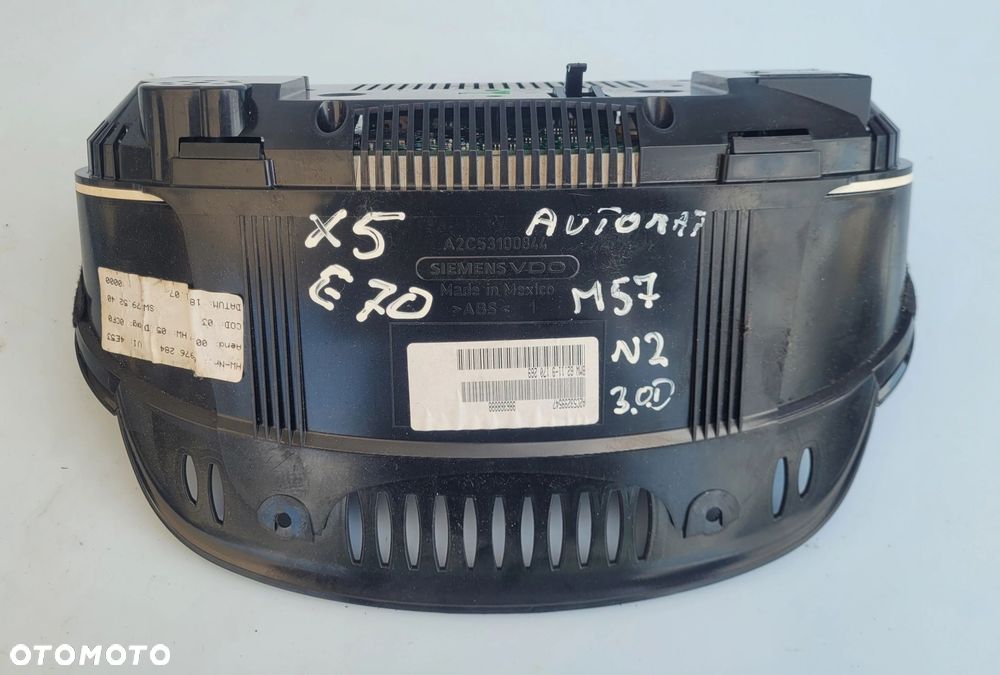 LICZNIK ZEGARY BMW X5 E70 M57N2 3.0D AUTOMAT ANGIELSKI 9170269 - 2