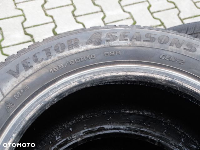 OPONY 4 CAŁOROCZNE 7mm 15 GOODYEAR VECTOR 4 SEASONS GEN-2 195/60R - 4