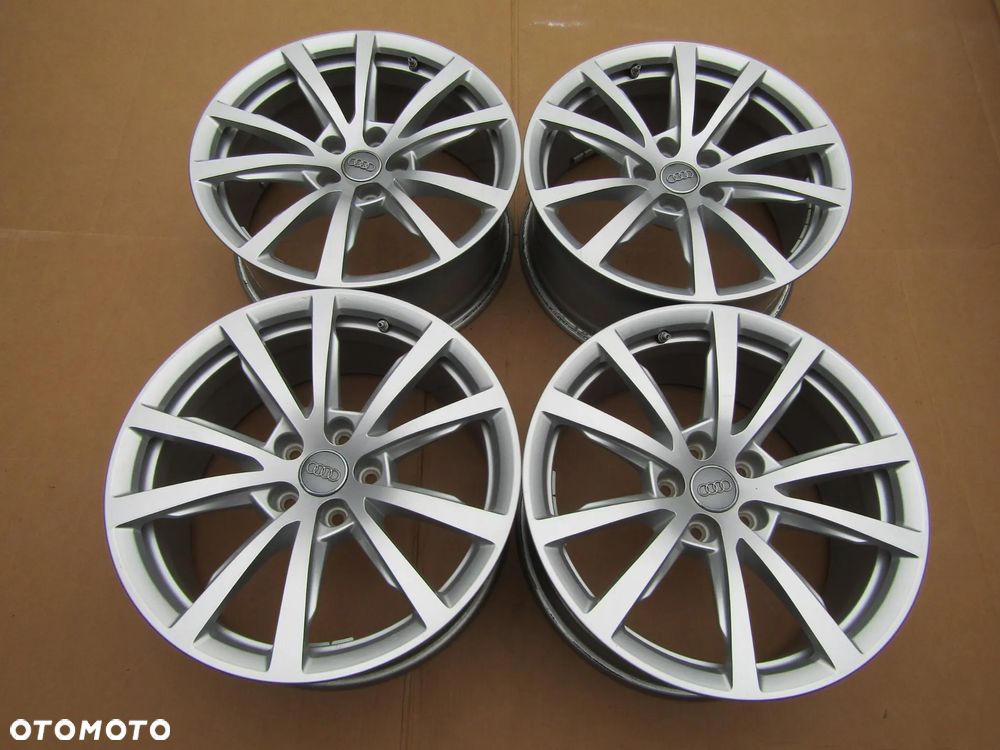 4x JAK NOWE Felgi Aluminiowe 18 Audi A4 B6 B7 B8 A5 8T A6 C6 C7 C8 A7 A8 Q3 Q5 Q7 SEAT SKODA VW BMW 8 j 5x112 ET29 piasta 66,6 mm + czujniki TPMS / STAN IDEALNY - 4