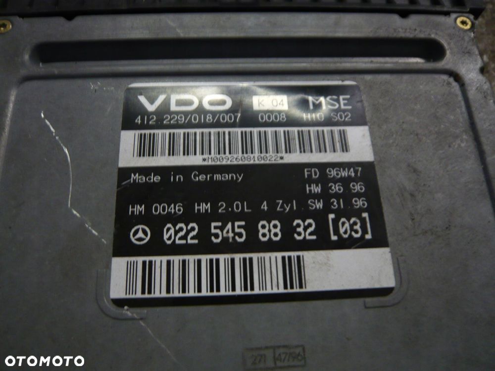 komputer sterownik silnika 0225458832 mercedes-benz w210 - 2