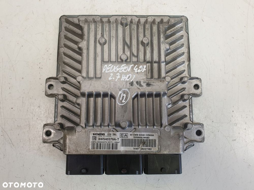 PEUGEOT 407 KOMPUTER SILNIKA 5WS40379A sterownik - 1