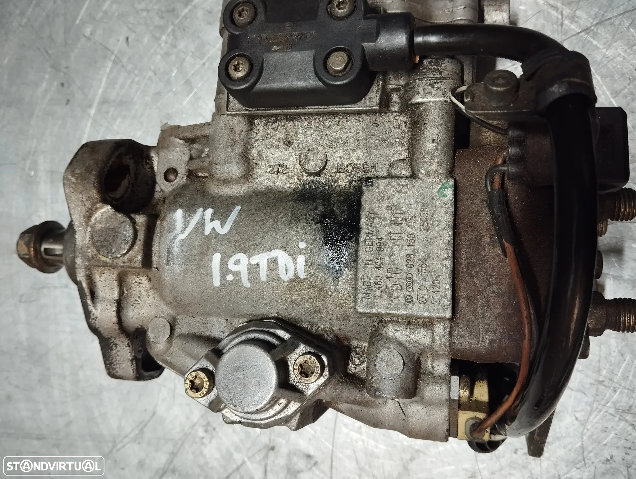 BOMBA INJETORA / INJECTORA AUDI / VOLKSWAGEN / SEAT 1.9TDI VP90 VP110 (FICHA 7 PINOS) REF. 028130109H 0460404994 - 2