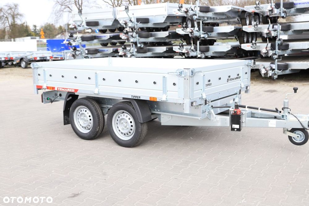 TEMARED TIPPER 2515/2 S 0,75T  253x152x30cm, DMC 750kg, Pompa ręczna , Burty ALU - 2