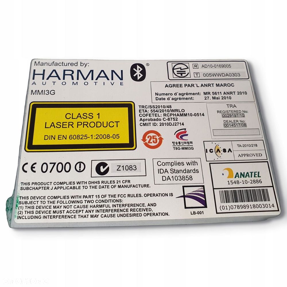 RADIO CD MMI CZYTNIK NAWIGACJI GPS Audi A6 C7 4G0035666C - 3