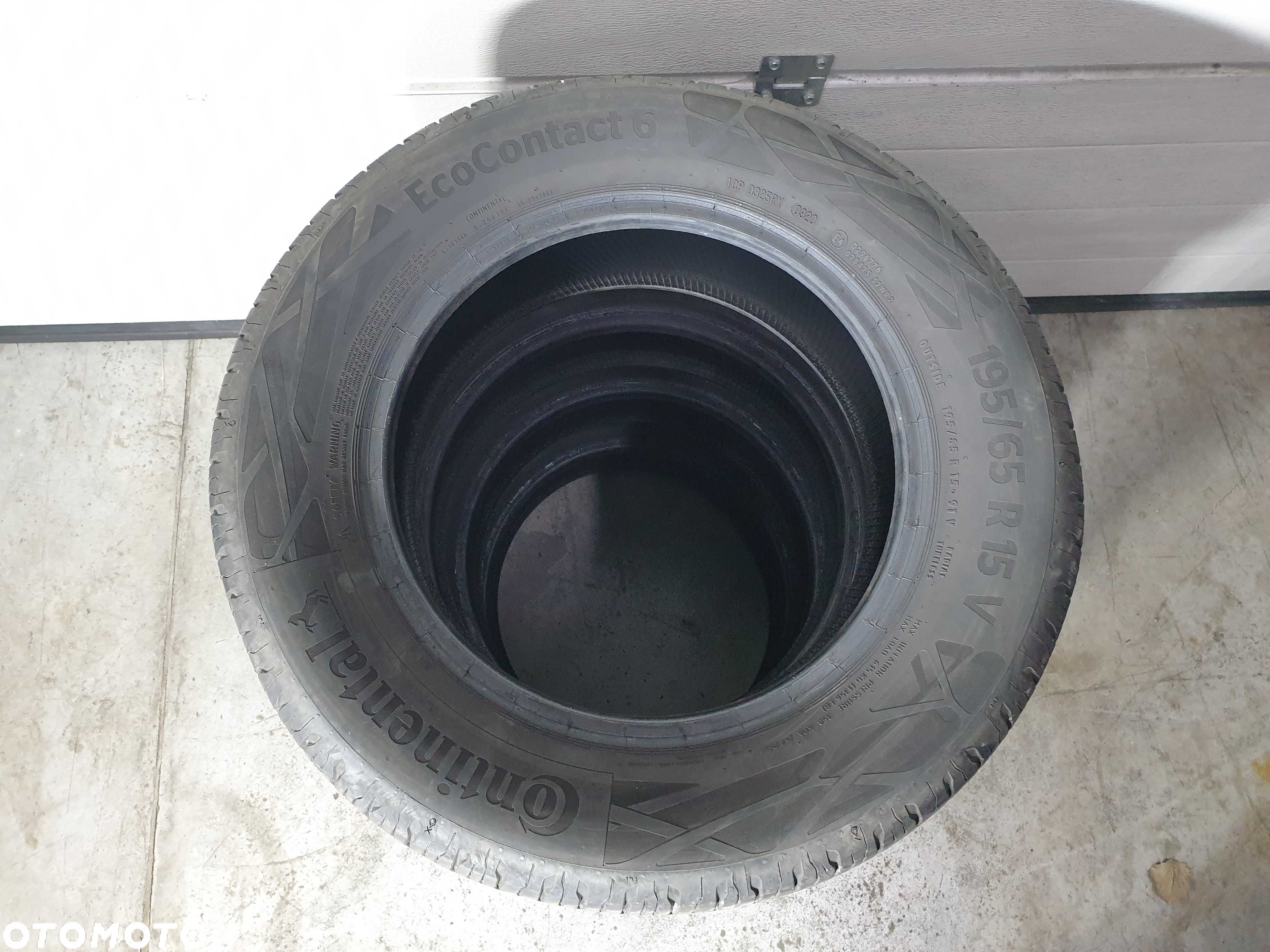 4szt. 195/65/15 91V Continental EcoContact 6 5,5mm 2020r [ 814 ] - 4
