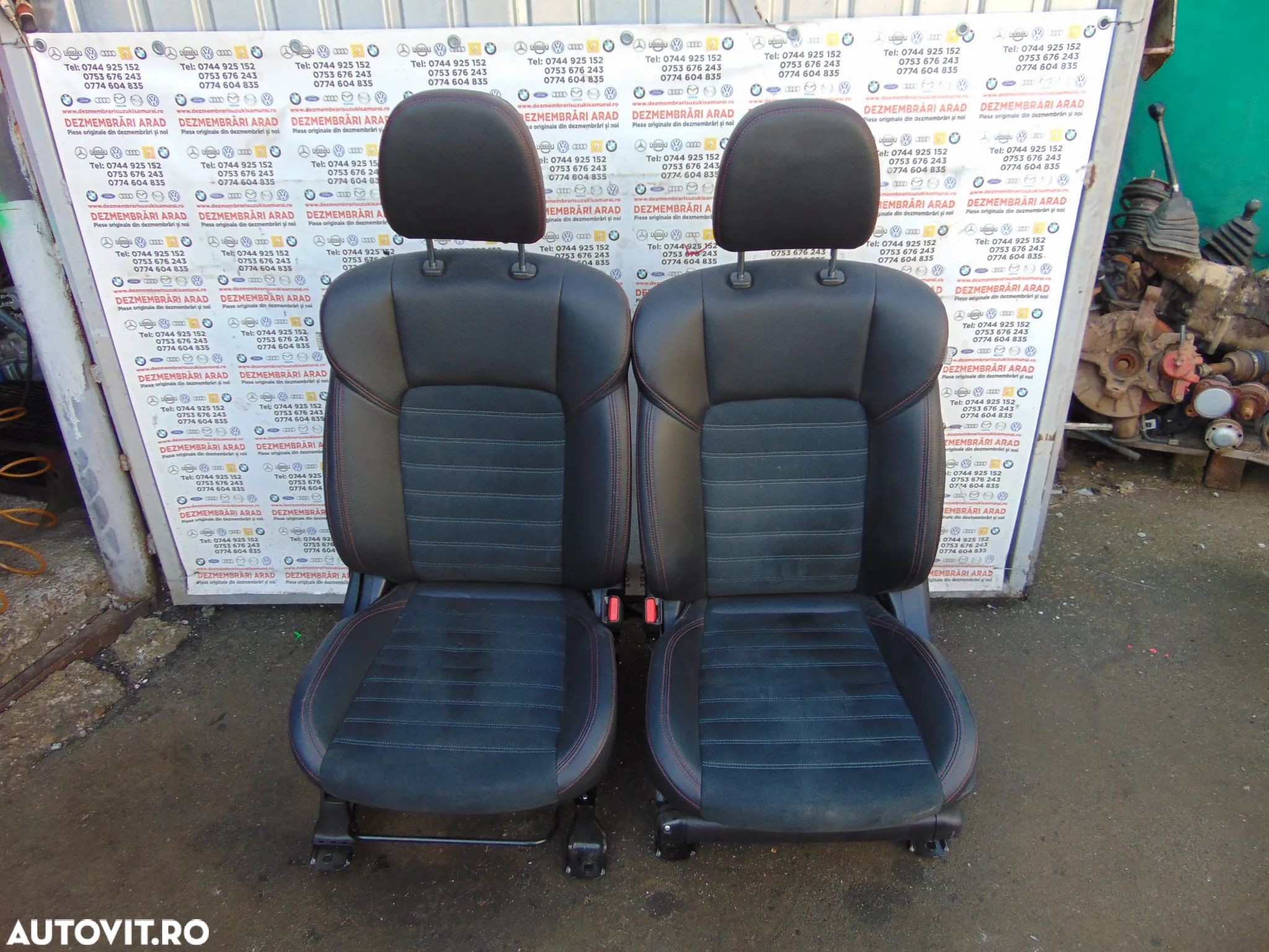 Scaune Mitsubishi Outlander 3 scaune fata banchete spate bancheta interior piele - 1