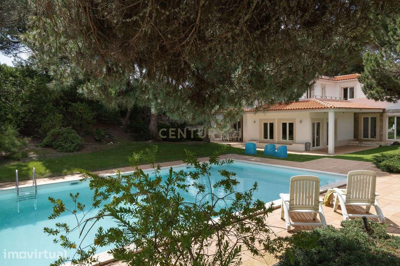 Vila T6 com piscina com área de terreno de 2895 m² na Praia d'el Rey - Grande imagem: 4/36