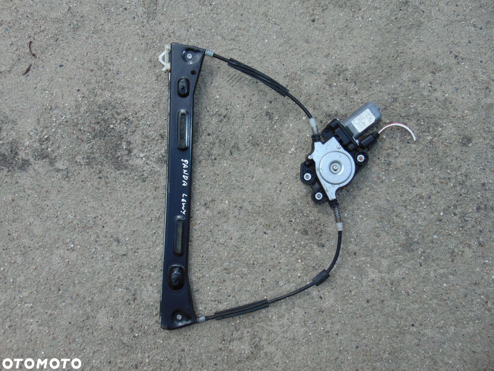 Podnośnik mechanizm szyby kierowcy lewy przód przedni Fiat Panda 2 II 03-12r - 1