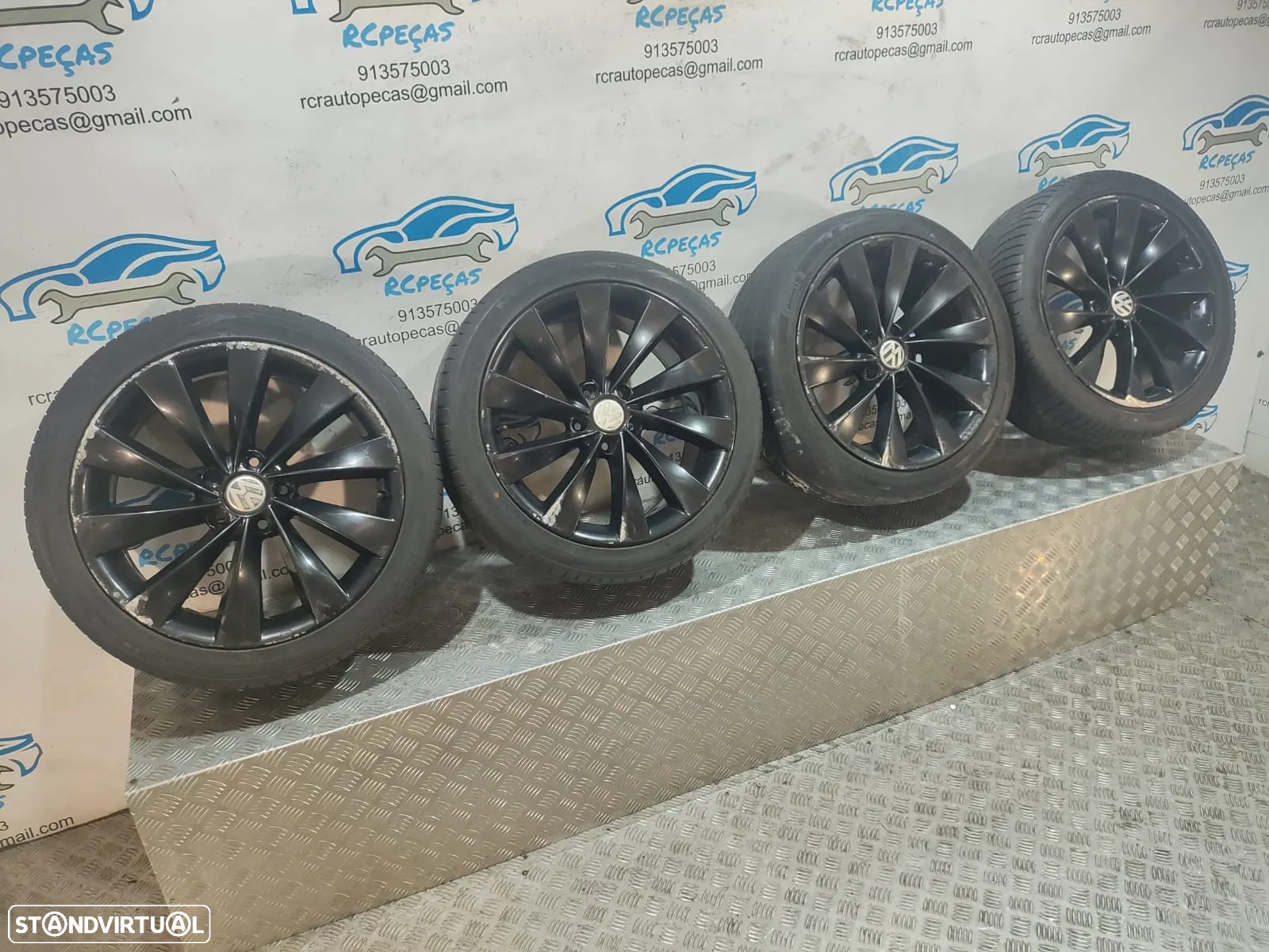 Jantes 18 Polegadas Interlagos - Originais VW Volkswagen - 5x112 - 3C8601025D - Scirocco | Passat | Audi | Golf | CC | Jetta | Seat - 8