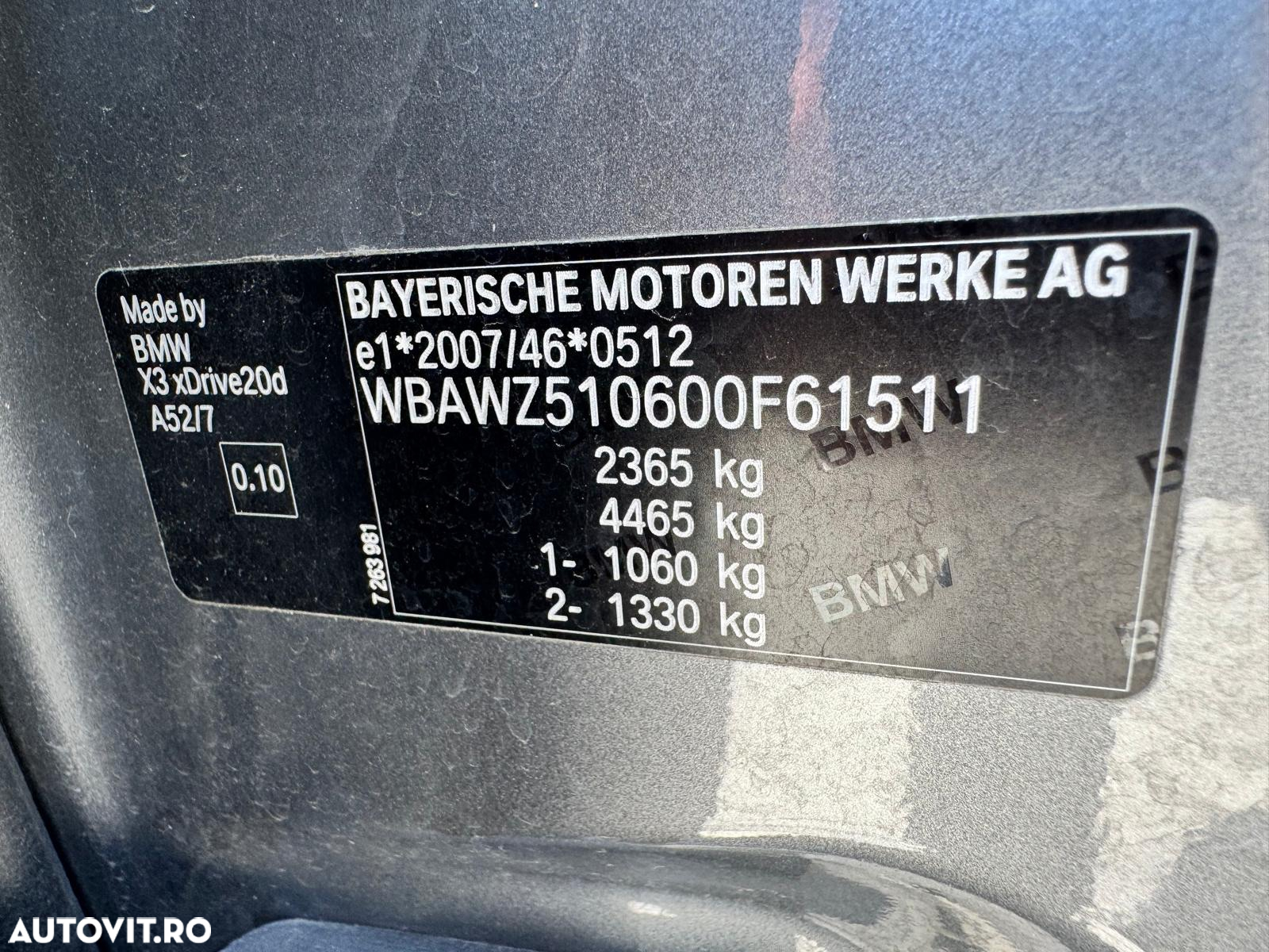 BMW X3 xDrive20d AT Advantage - 7