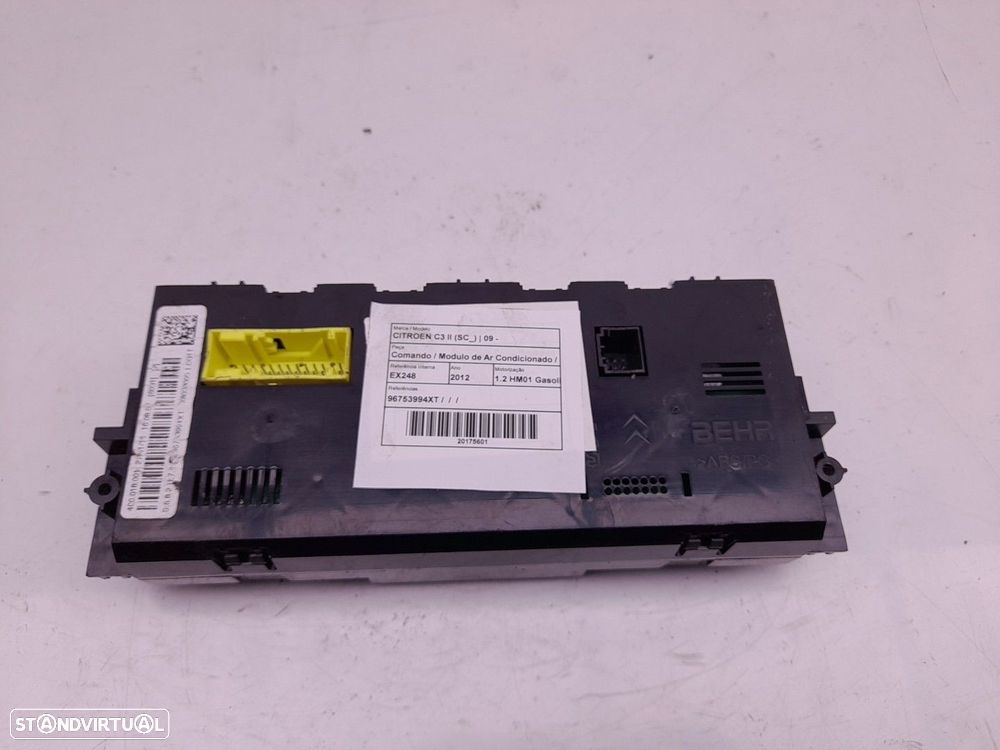 Botão / interruptor do AC CITROËN C3 II (SC_) - 2
