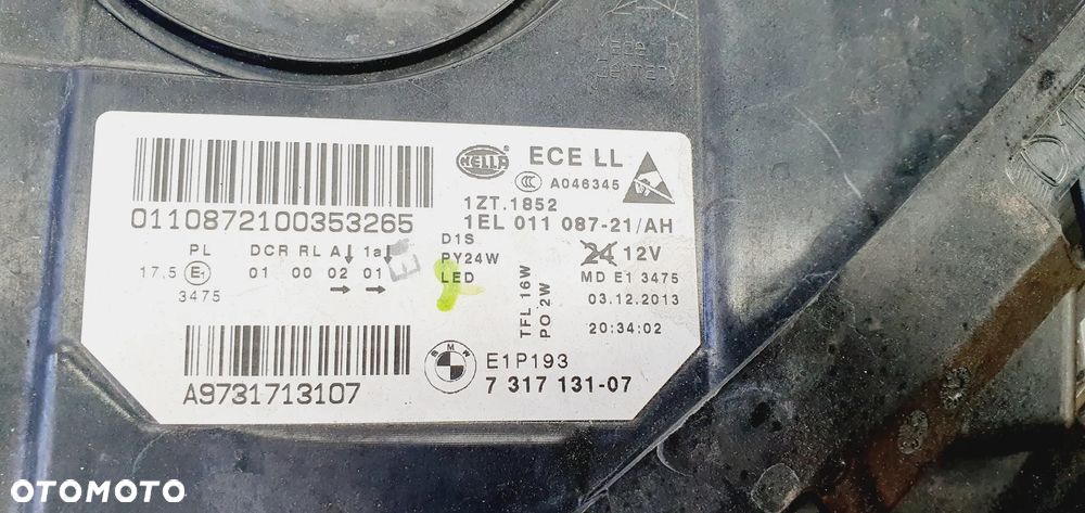 Lampa przód lewa BMW 5 F10 F11 LIFT 2013- BI-XENON EU 7317131 - 7