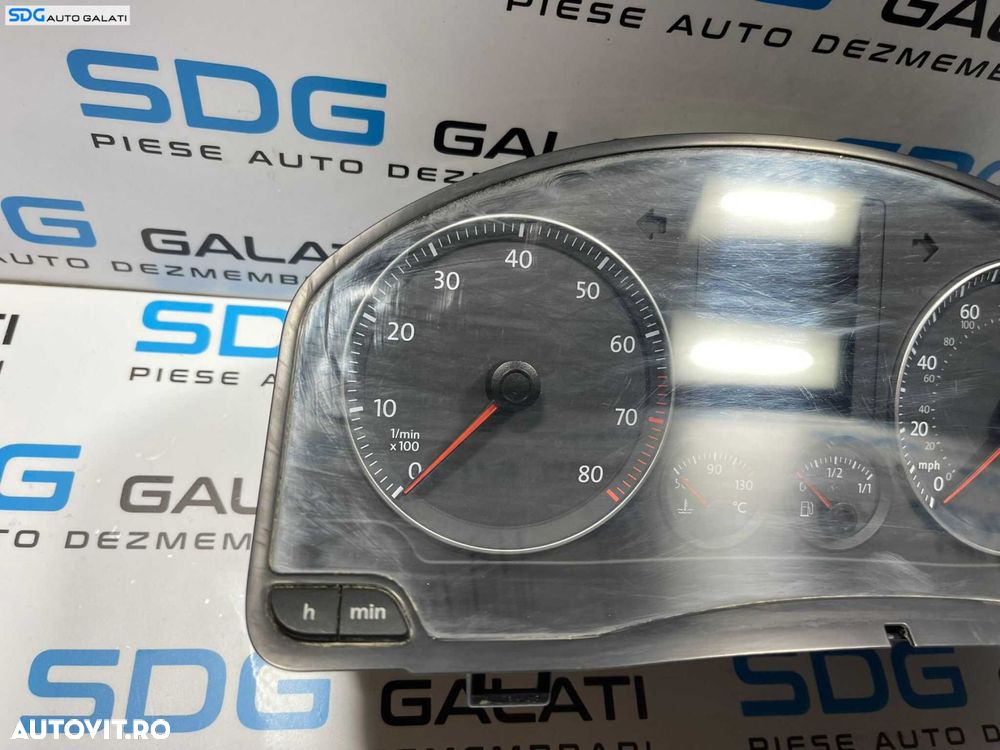 Ceas Ceasuri Bord cu Imobilizator Volkswagen Golf 5 Benzina 2004 - 2008 Cod 1K0290951J - 3