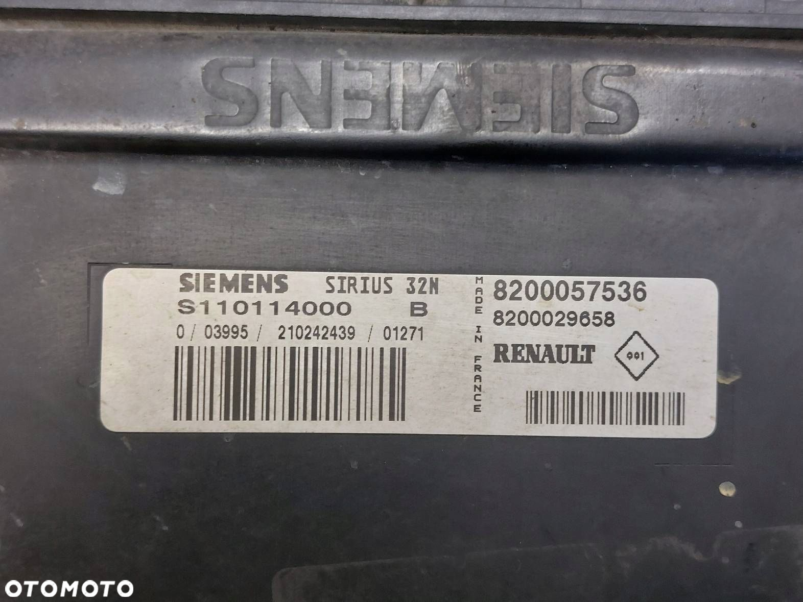 ZESTAW STARTOWY RENAULT SCENIC RX4 2.0 16v 8200057536 8200033521B - 2