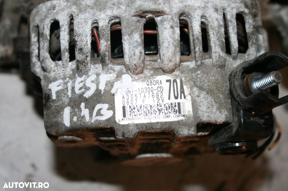 Alternator Ford Fiesta Fusion 1.4 Benzina 2002-2008 Motor FXJA - 3