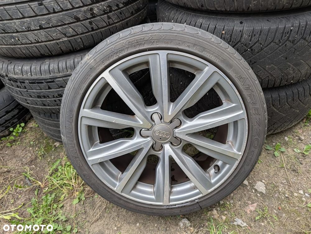 KOMPLET ALUFELG KÓŁ AUDI VW SKODA 5X100 R17 Z OPONAMI. - 5