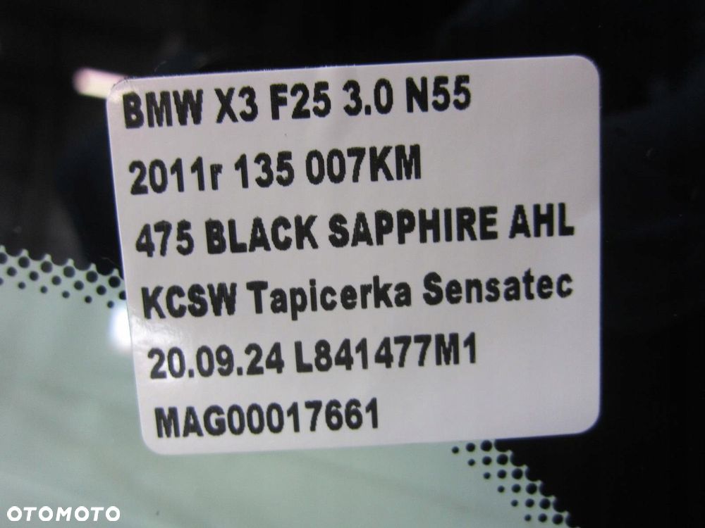 BMW X3 F25 SZYBA PRZEDNIA PRZÓD CZOŁOWA 7206186 FUYAO 51317206186 - 8