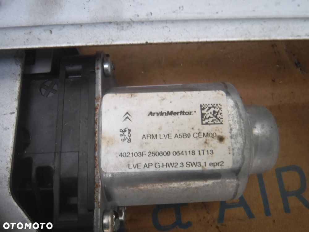 Peugeot Partner II Citroen Berlingo II mechanizm podnoszenia szyby przod 6pin 6 pin lewy prawy Europa - 3
