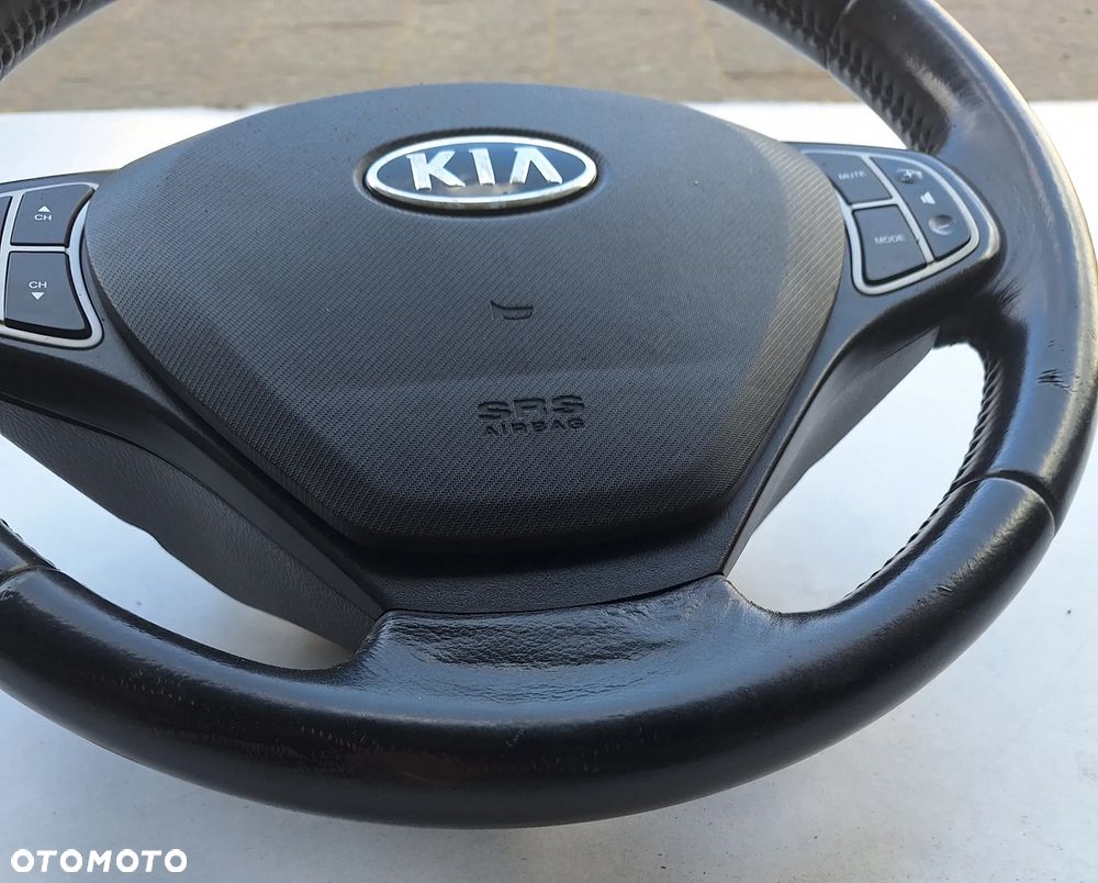 KIEROWNICA CZARNA SKÓRA , MULTIFUNKCJA ,AIRBAG - KIA CEED I-2008 ROK - 6