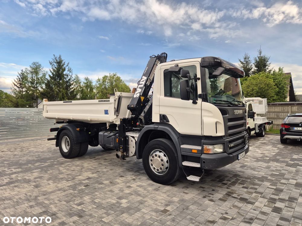 Scania P320 4x2 Wywrotka HDS ATLAS 92.2 Meiller-Kipper Euro 5 Widły Rotator - 5