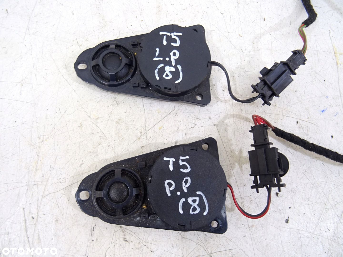 GŁOŚNIK KONSOLI DESKI KOMPLET VW T5 07R 7H0035411A - 2