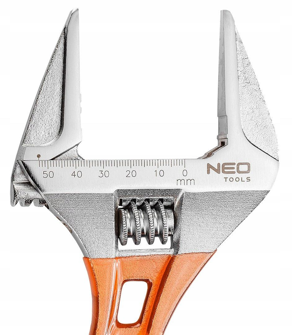NEO KLUCZ NASTAWNY KRÓTKI 185 MM ZAKRES 0-53 MM 432 G ZE STALI CRV 03-022 - 7