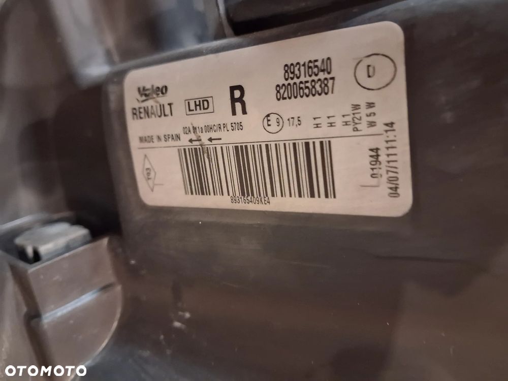 Lampa przód RENAULT MODUS LIFT soczewka prawa lewa OE - 6